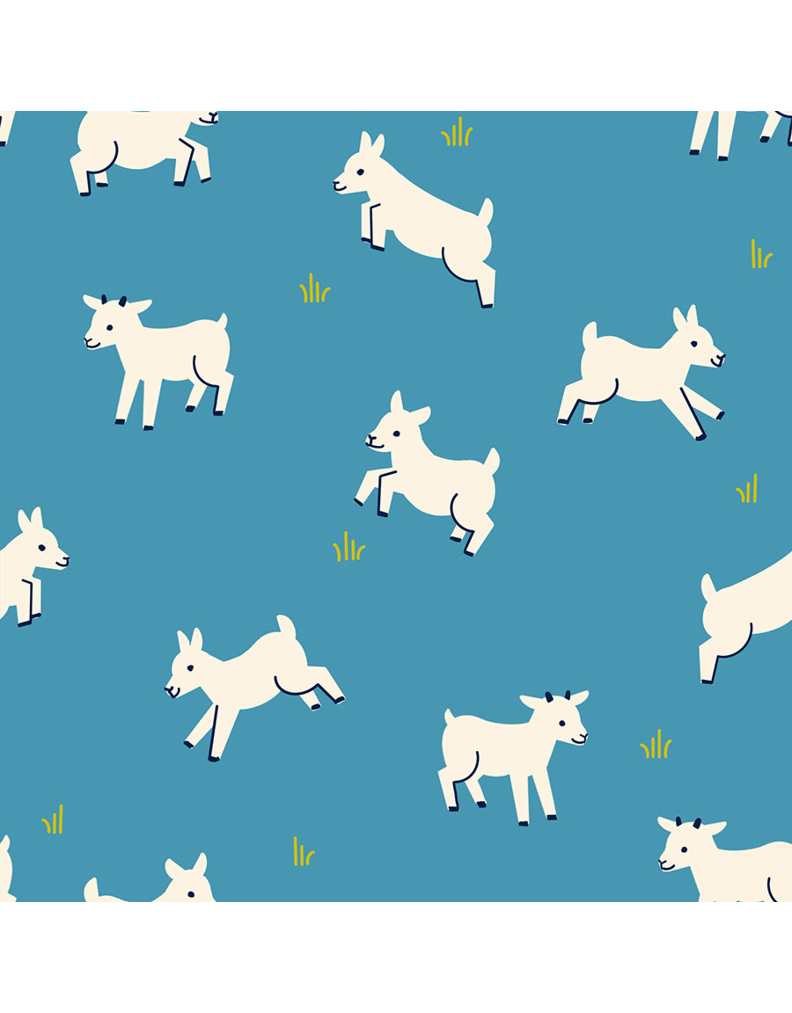 Ruby Star Society Ruby Star Society - Animal Animal - Baby Goats Vintage Blue - RS5166-13