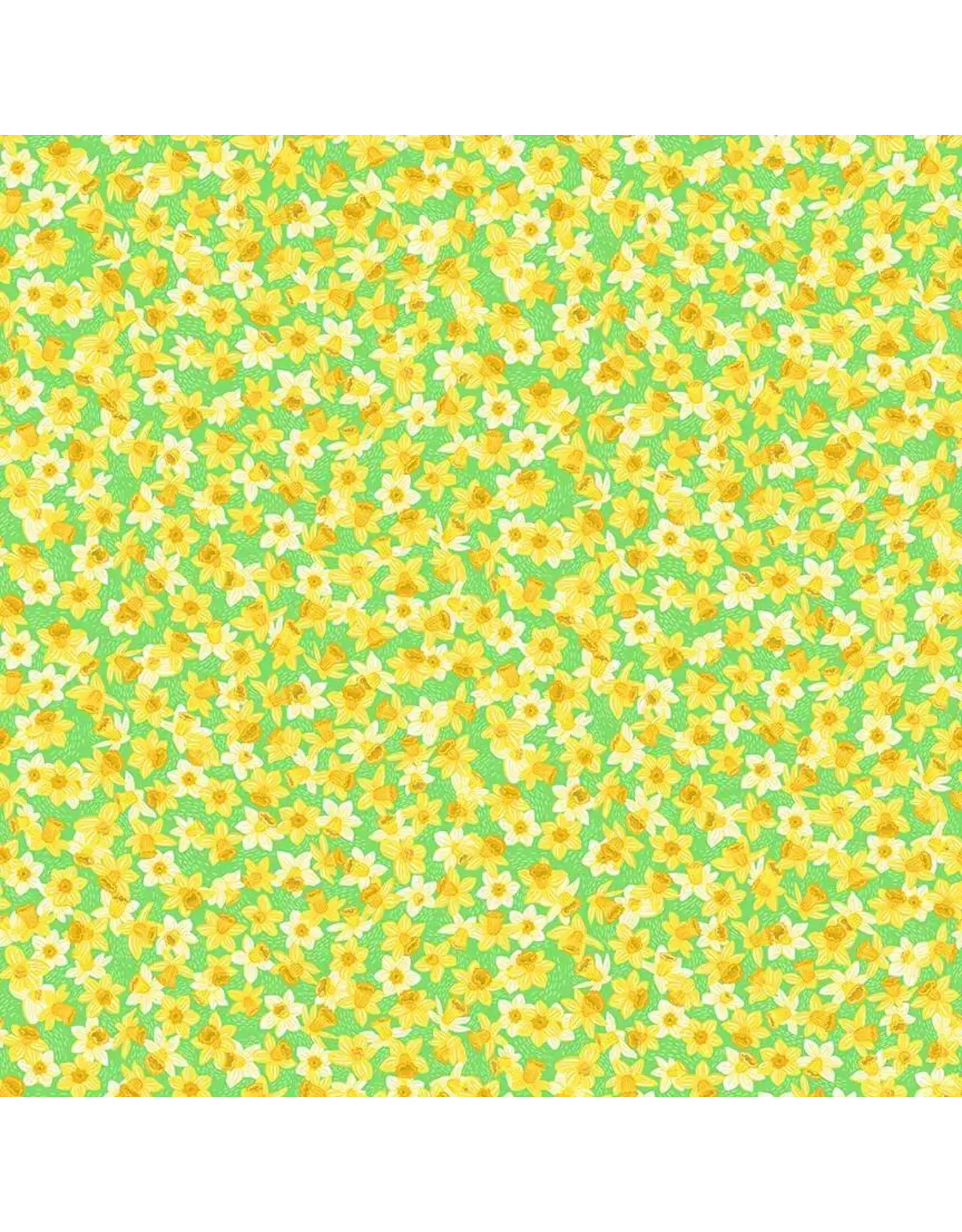 Makower UK Makower UK - Hello Spring - Daffodil Green - 085-G