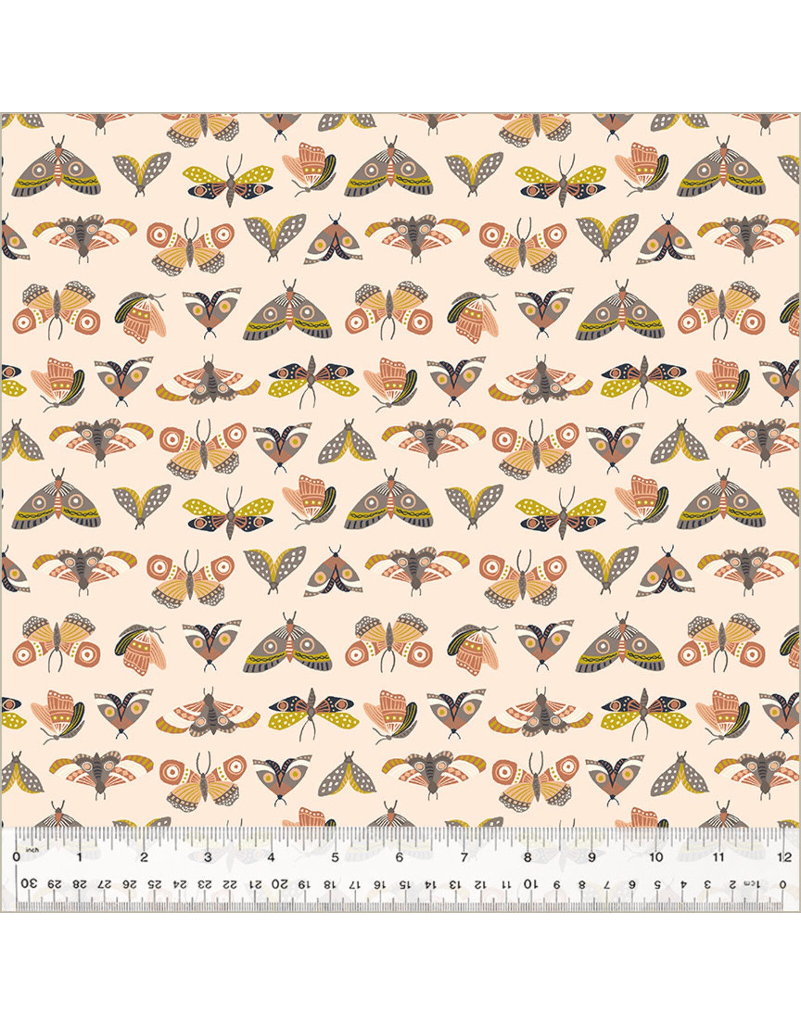 Windham Windham - Monaluna - Under the Canopy - Moonlit Moths - Blush - 54293-3