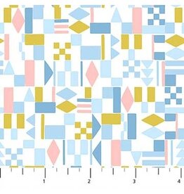 Figo Rollakan - Geo Rollakan in Blue coupon (± 68 x 110 cm)