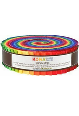 Robert Kaufman 1-1/2in Skinny Strips - Kona Solids - Classic Palette