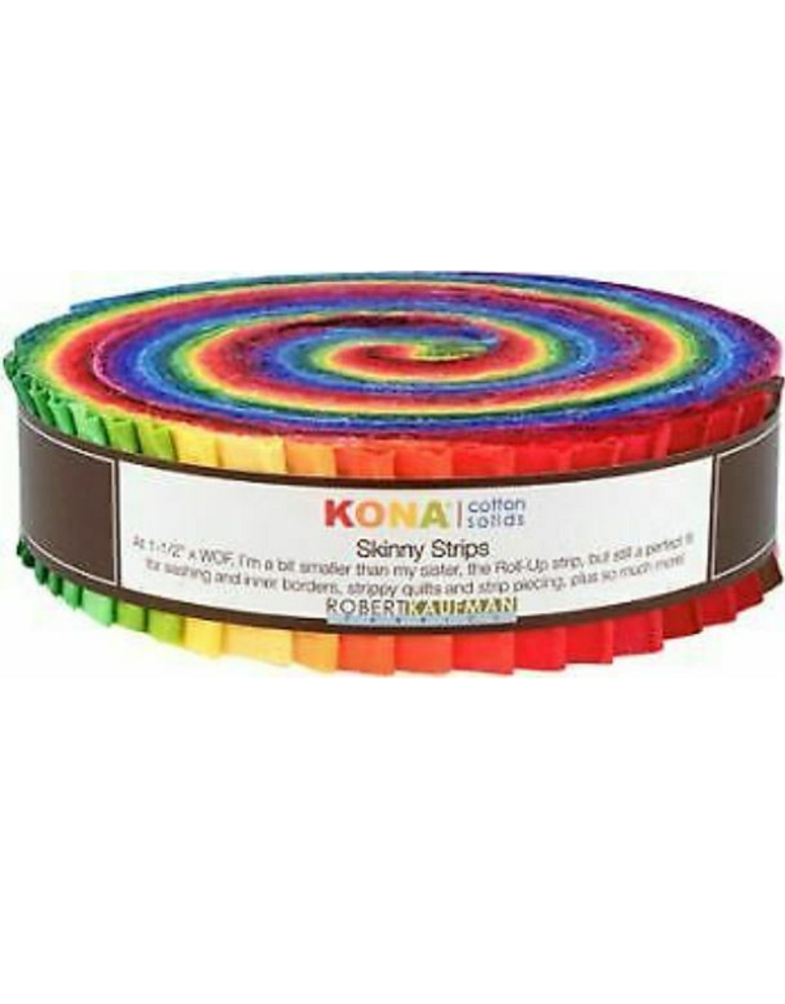 Robert Kaufman 1-1/2in Skinny Strips - Kona Solids - Classic Palette