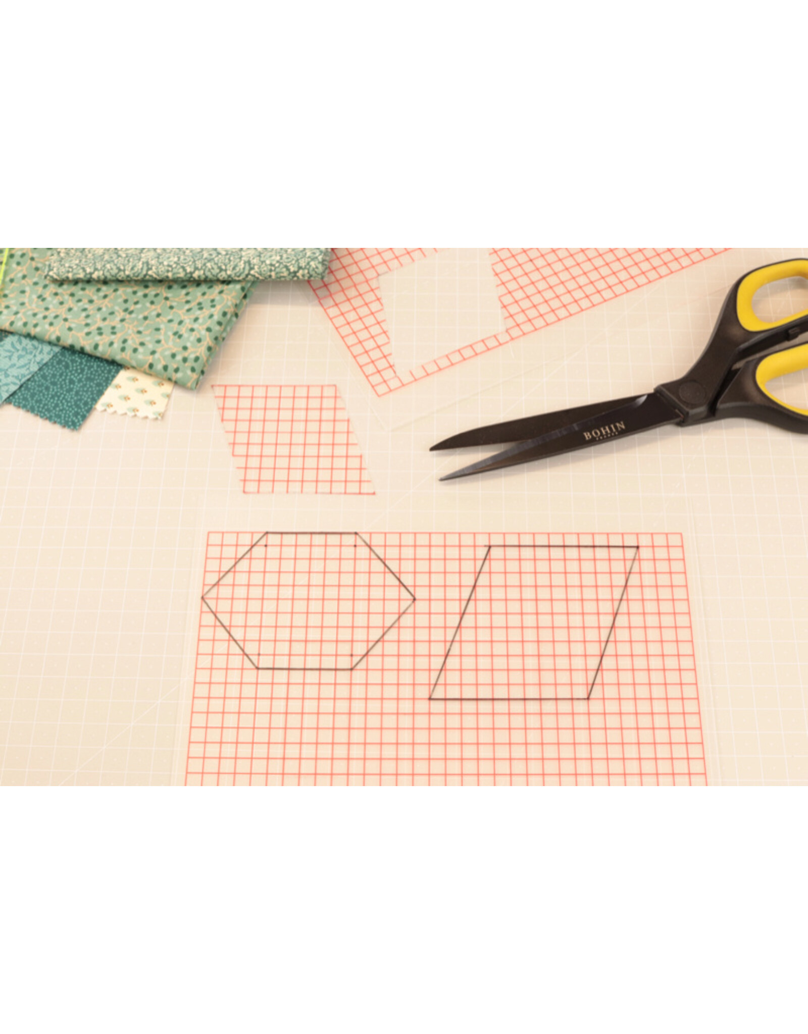 Bohin Bohin - Transparent Squared Template Sheets - A4