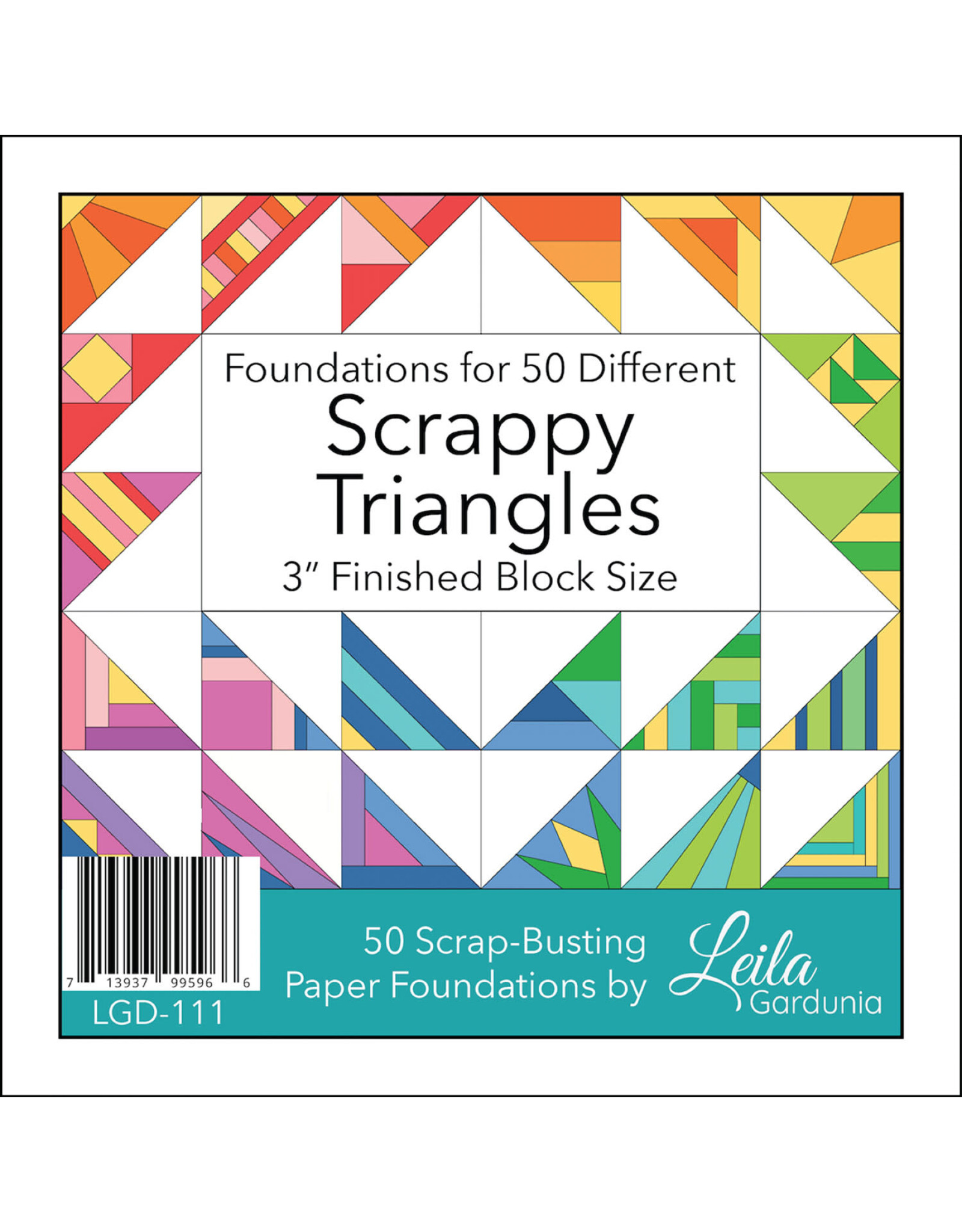 Diversen 3 inch - Scrappy Triangles  - Foundation Paper-Piecing Pad