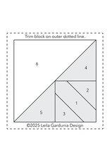 Leila Gardunia Leila Gardunia Design - 3 inch - Scrappy Triangles  - Foundation Paper-Piecing Pad
