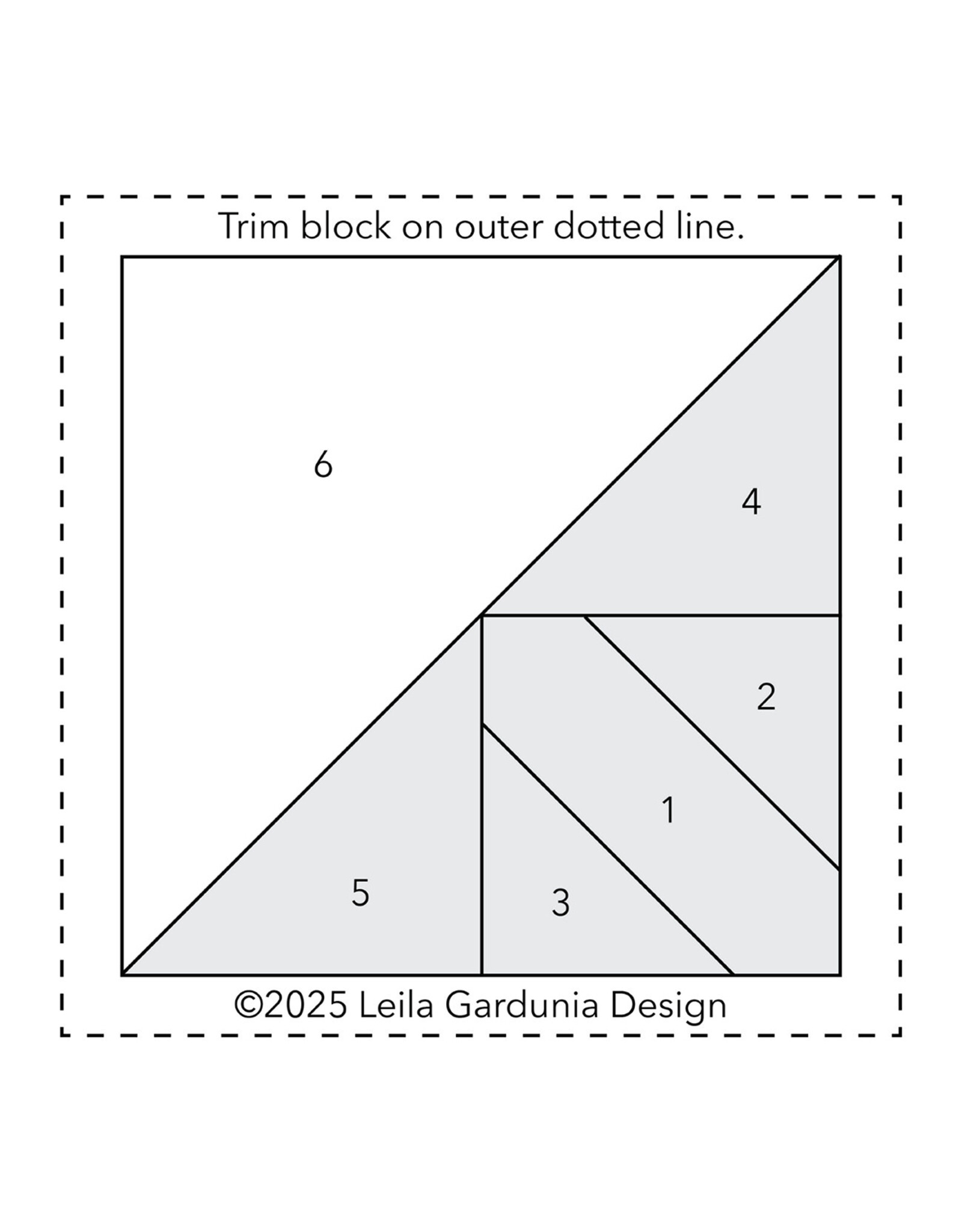 Diversen 3 inch - Scrappy Triangles  - Foundation Paper-Piecing Pad