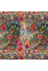 Hoffman Candy Quilt Design - Whimsical Flower Garden - Small Abstract Flower Multi - W5536-130-MULTI