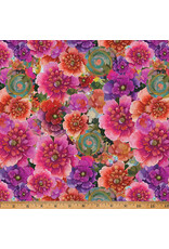 Hoffman Candy Quilt Design - Whimsical Flower Garden - Florals Allover Fuchsia - W5537-23-FUCHSIA