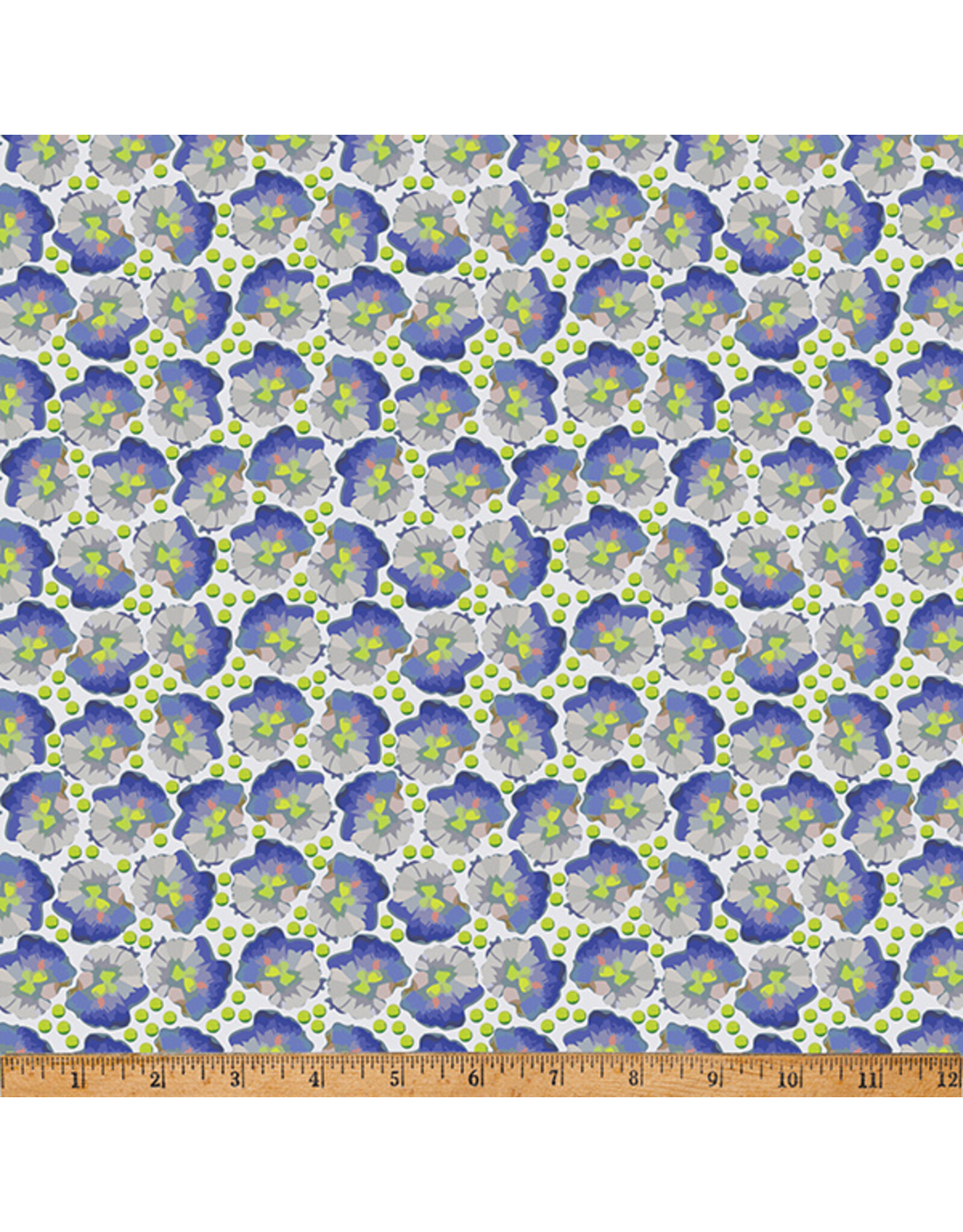 Hoffman Candy Quilt Design - Whimsical Flower Garden - Berries and Blooms Purple - W5538-14-PURPLE