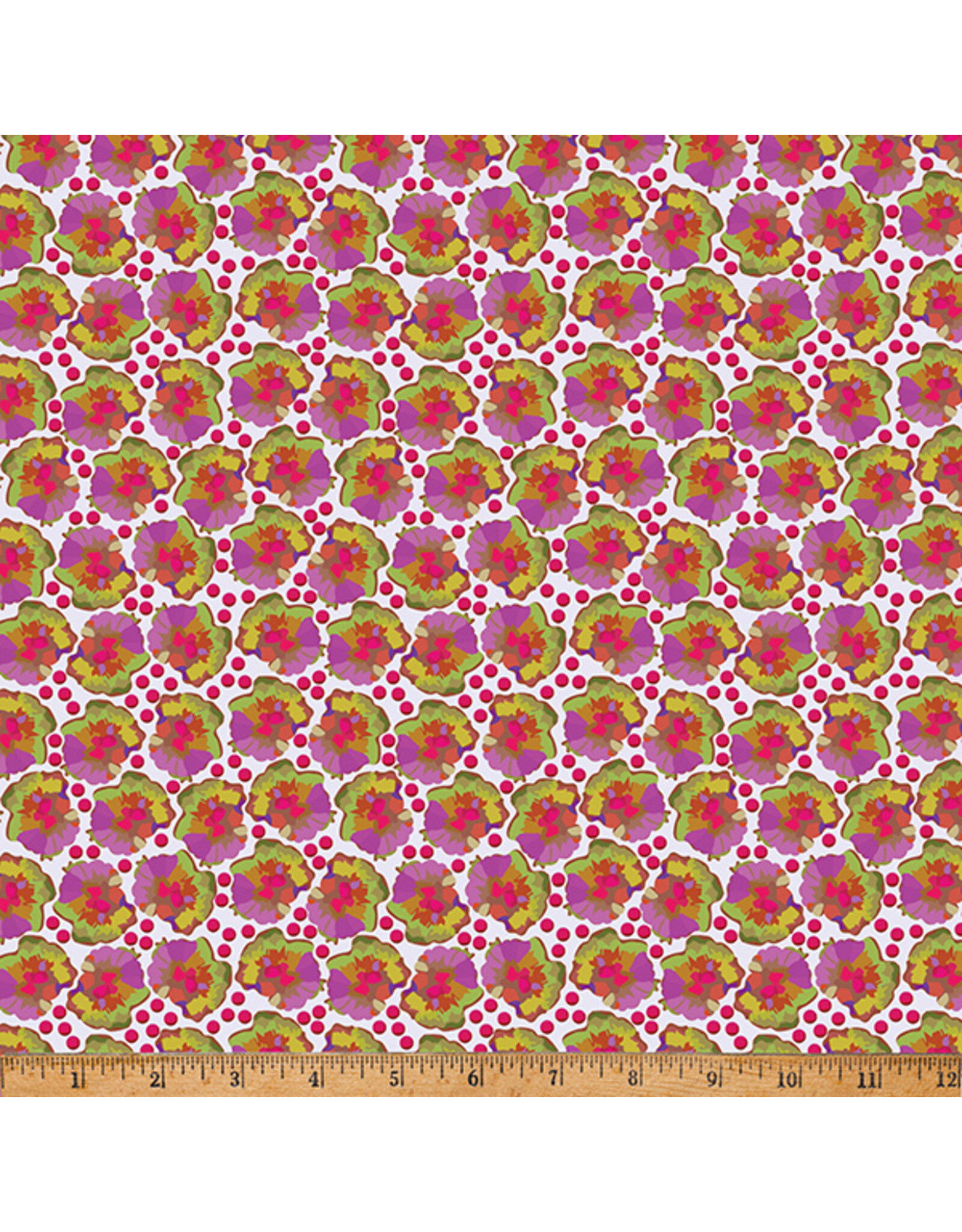 Hoffman Candy Quilt Design - Whimsical Flower Garden - Berries and Blooms Razzmatazz - W5538-757-RAZZMATAZZ