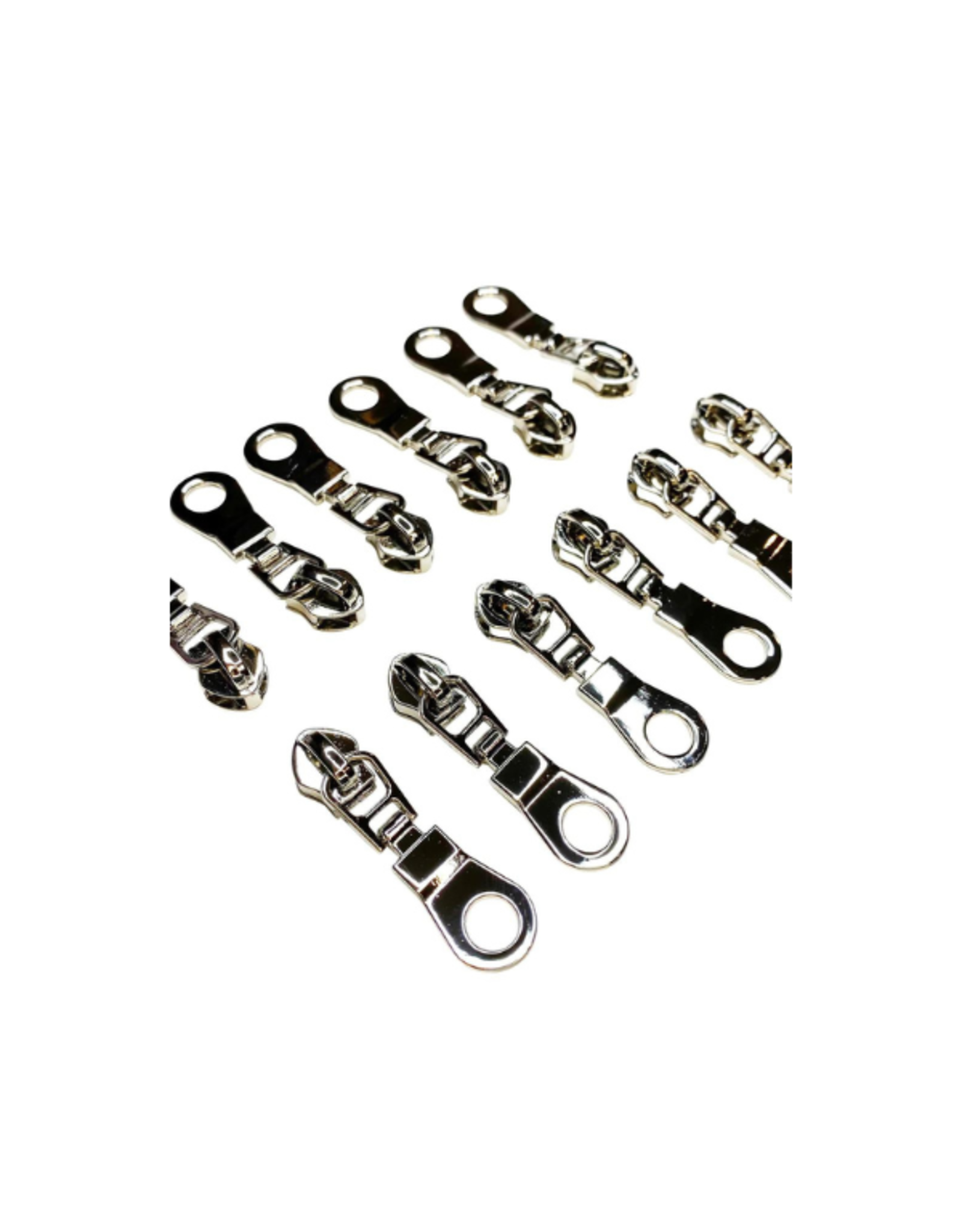 Sassafras Lane Designs Sassafras Lane Design - Nickel Zipper Pulls  - SASSKIT014N - 6 pcs