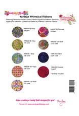 Candy Quilt Design Candy Quilt Design - Whimsical Ribbons - 67 x 67 inch