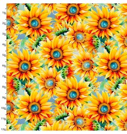 3 Wishes Fabric Hummingbird Bouquet - Sunflower Jewels Yellow