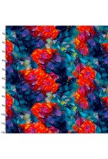 3 Wishes Fabric 3Wishes Fabric - Hummingbird Bouquet - Flutter Texture Multi - 22959-MLT-CTN-D