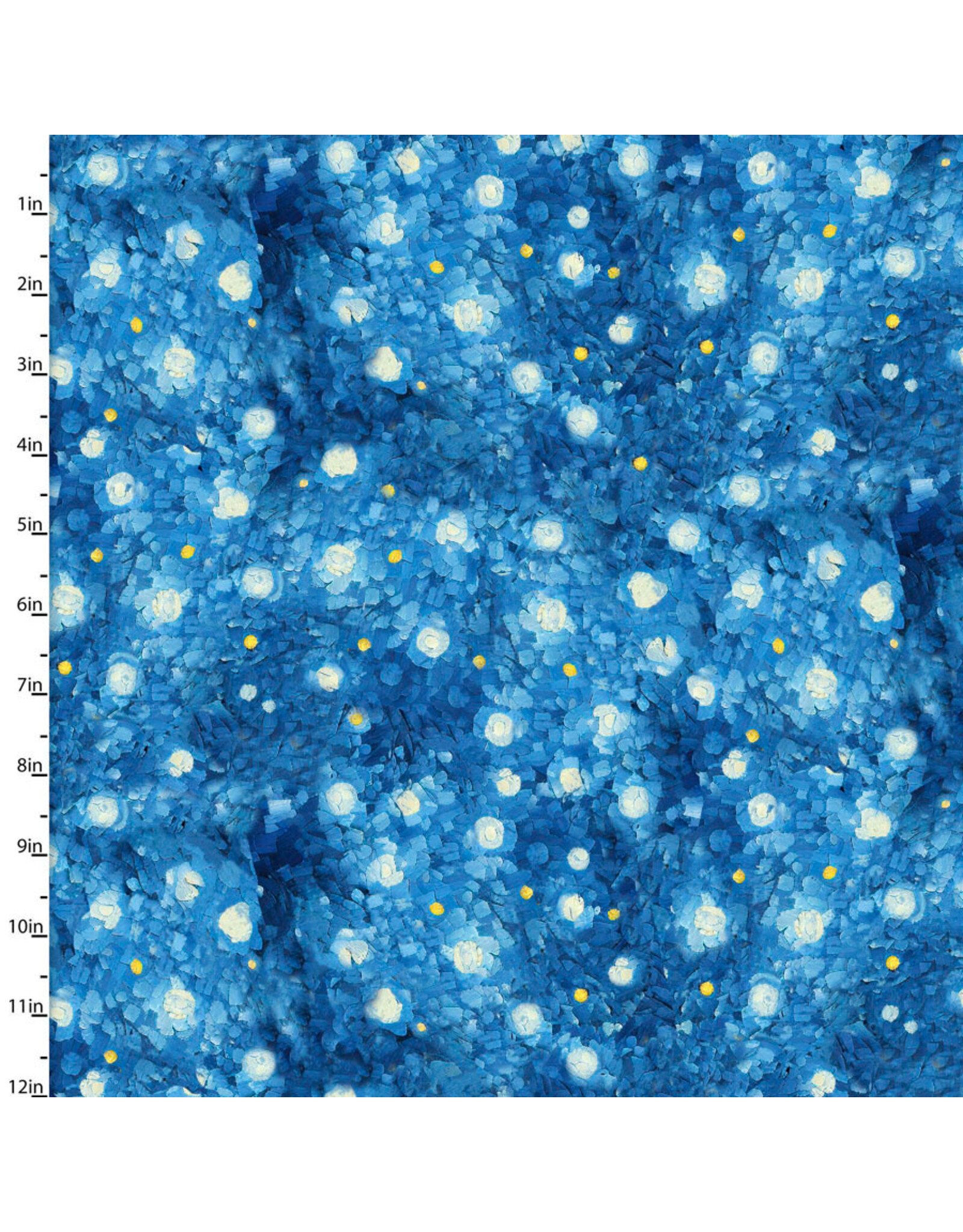 3 Wishes Fabric 3Wishes Fabric - C'est Magnifique - Starry Night Blue - 22923-BLU-CTN-D