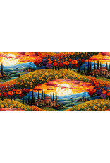 3 Wishes Fabric 3Wishes Fabric - C'est Magnifique - Tranquil Valley Multi - 22925-MLT-CTN-D