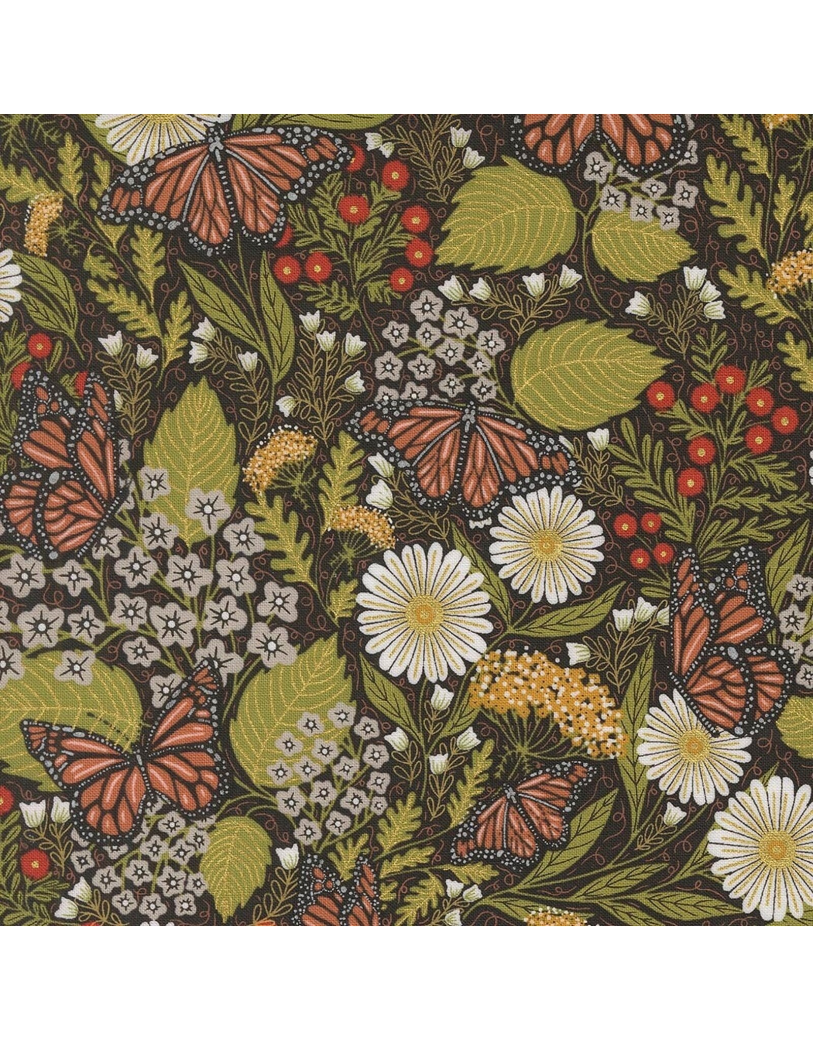 Moda Gingiber - Bee Garden - Butterfly Black - 48412-21M