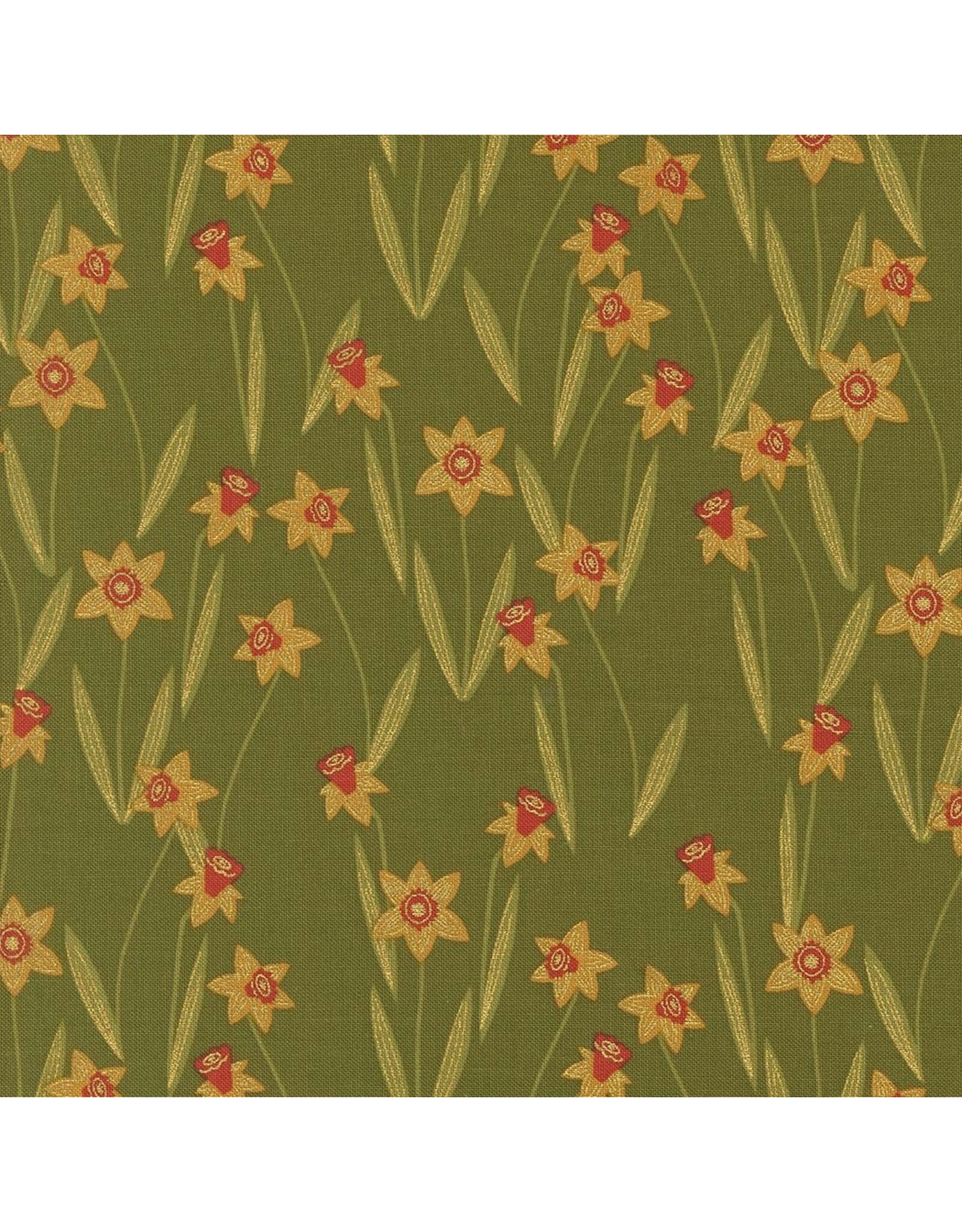 Moda Gingiber - Bee Garden - Daffodils Ivy - 48413-12M