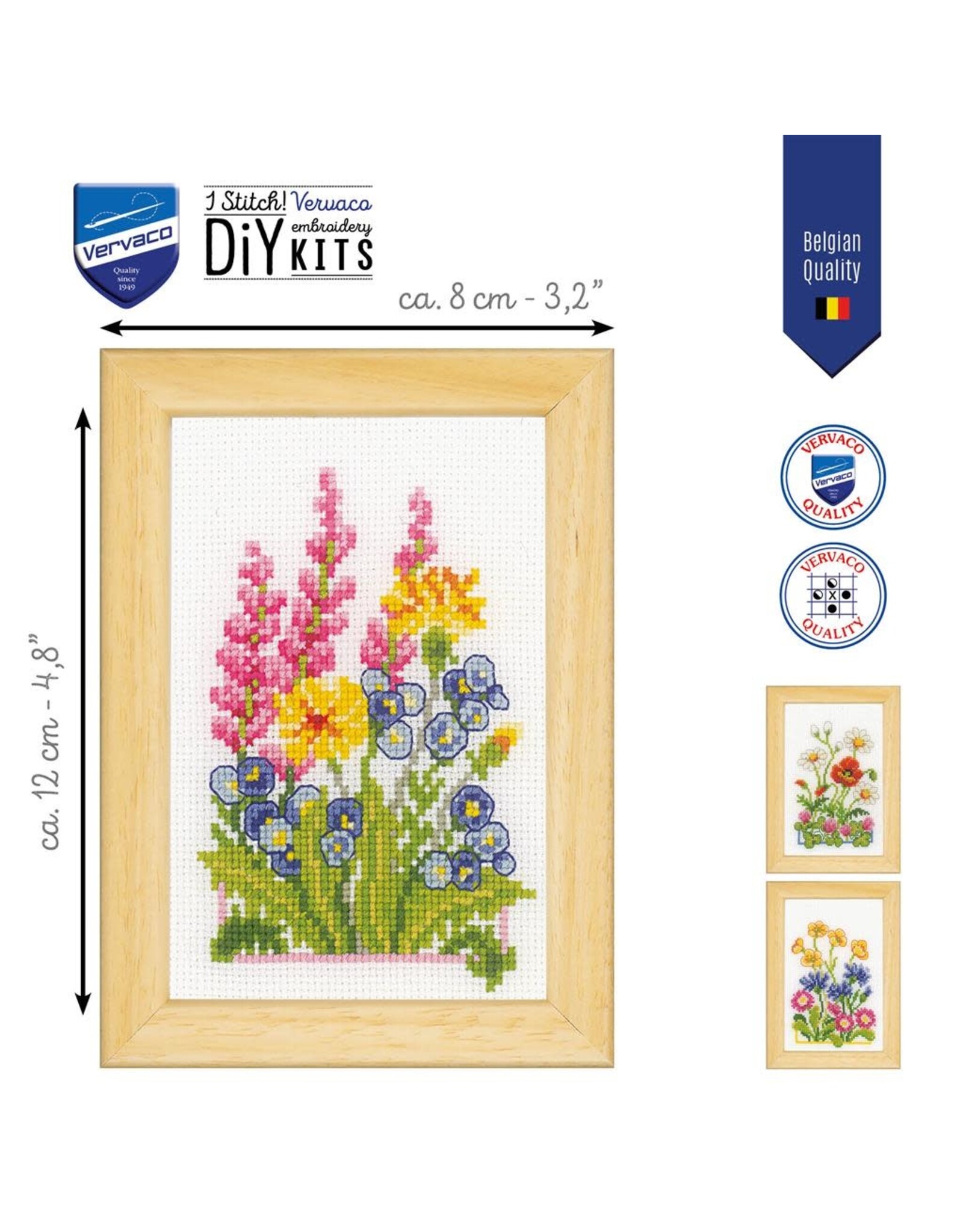 Vervaco Vervaco - Mini-borduurpakket  - Veldbloemen