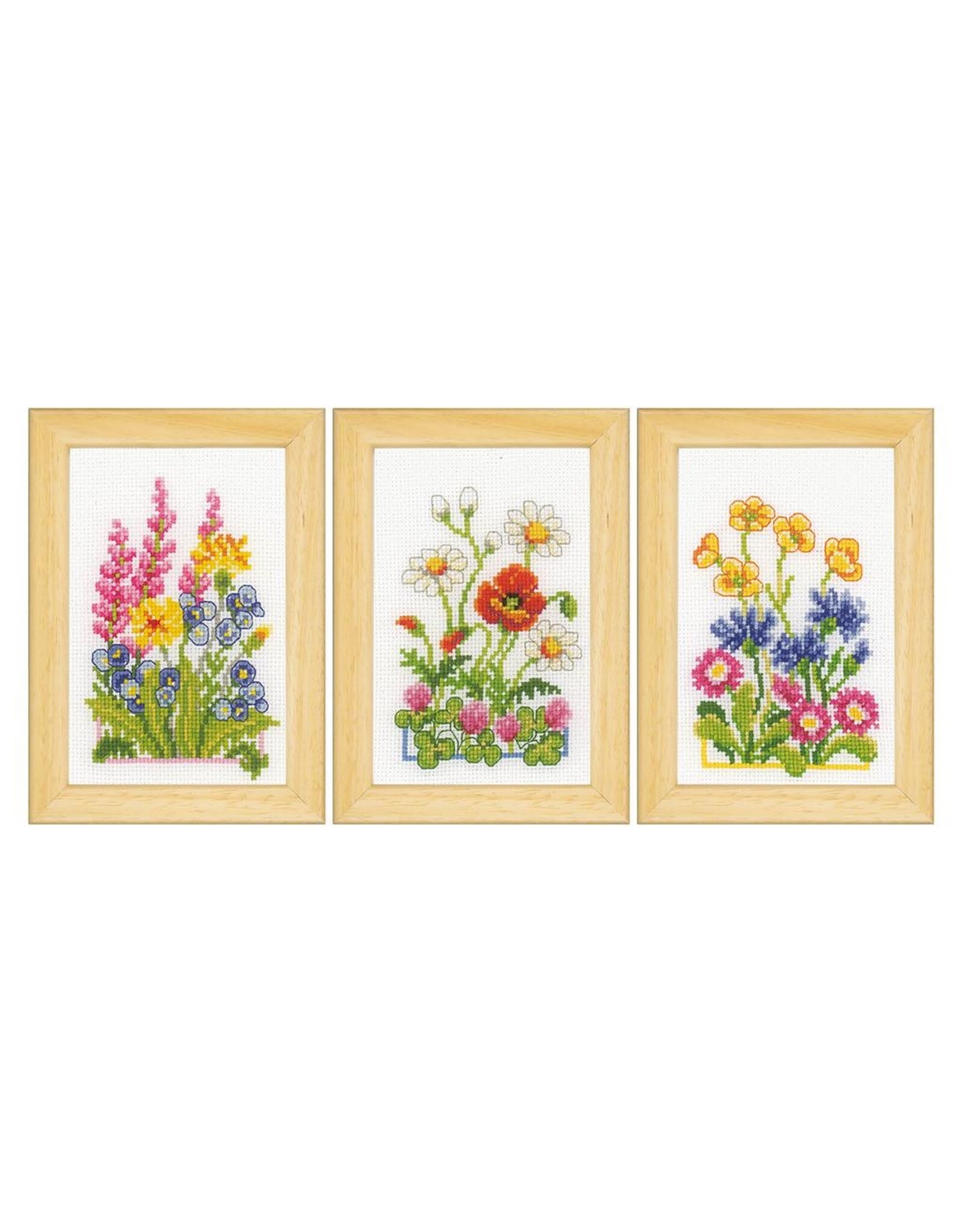 Vervaco Vervaco - Mini Embroidery Kit - Field Flowers