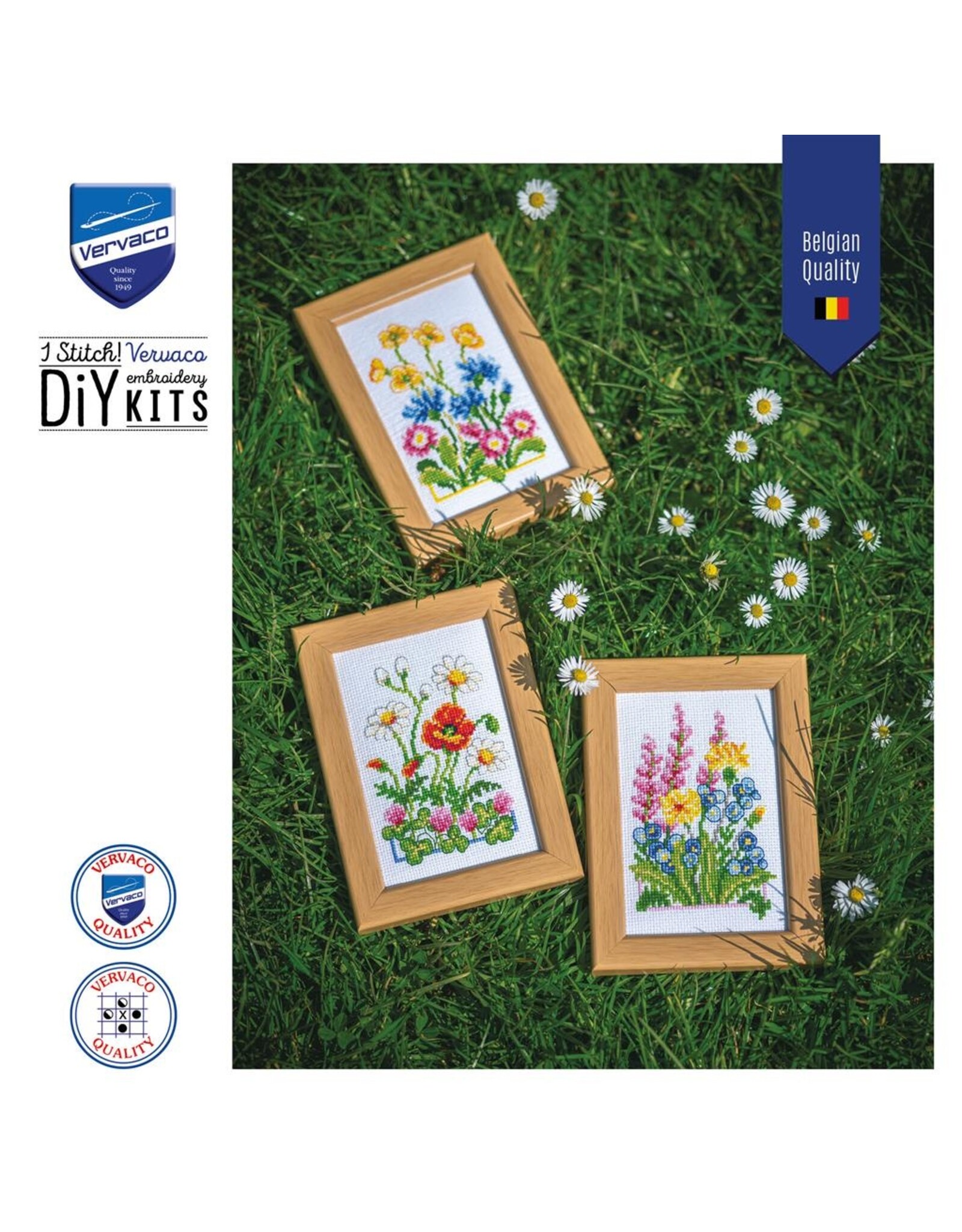 Vervaco Vervaco - Mini-borduurpakket  - Veldbloemen