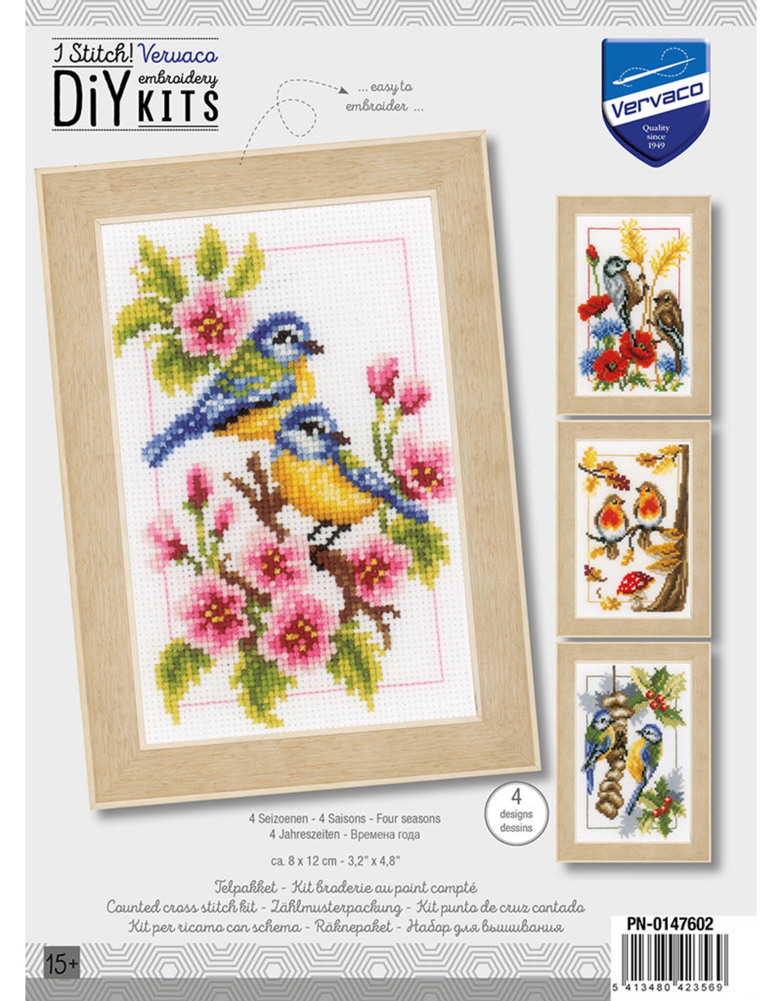 Vervaco Vervaco - Mini-borduurpakket  - 4 Seizoenen - Design 2