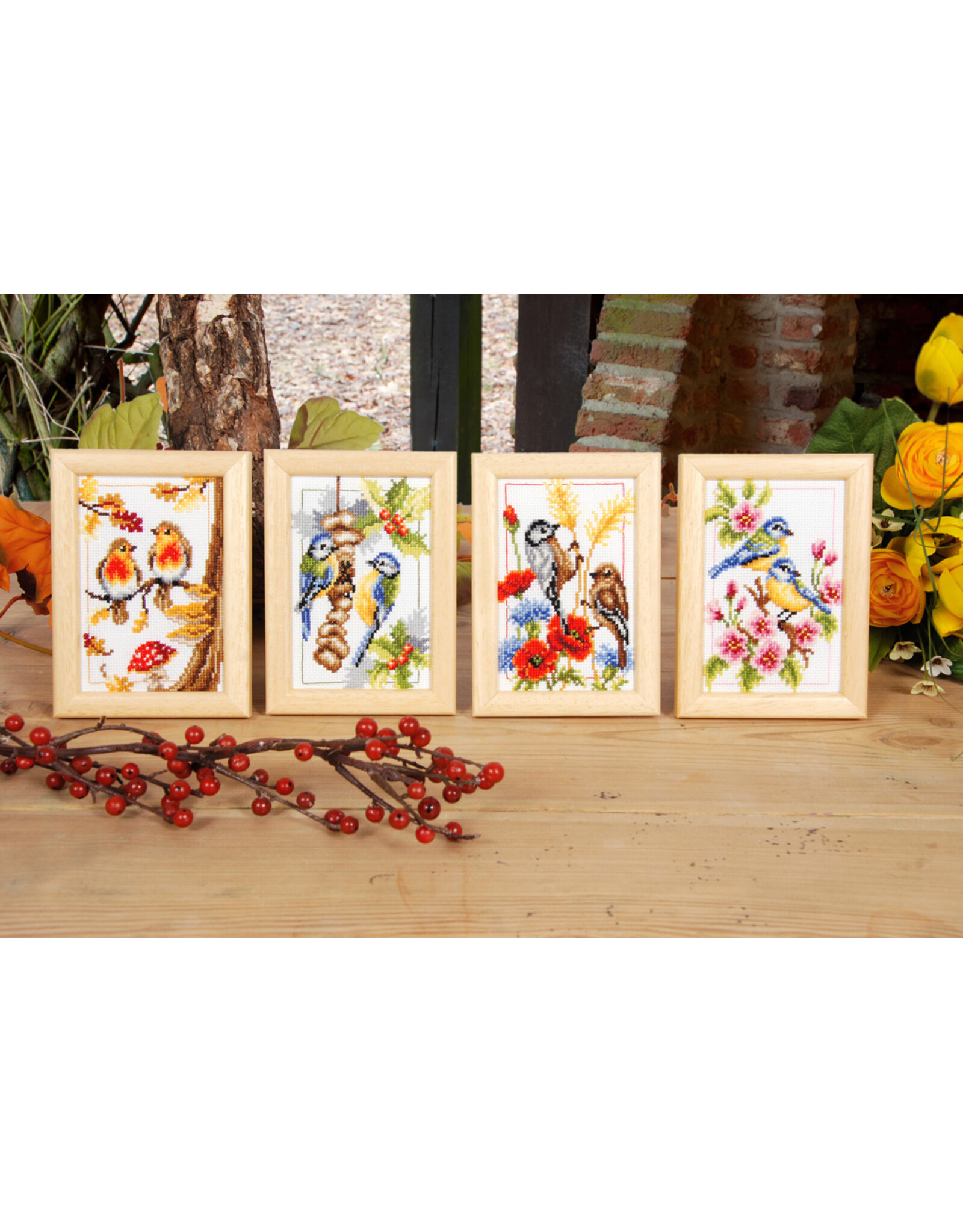 Vervaco Vervaco - Mini-borduurpakket  - 4 Seizoenen - Design 2