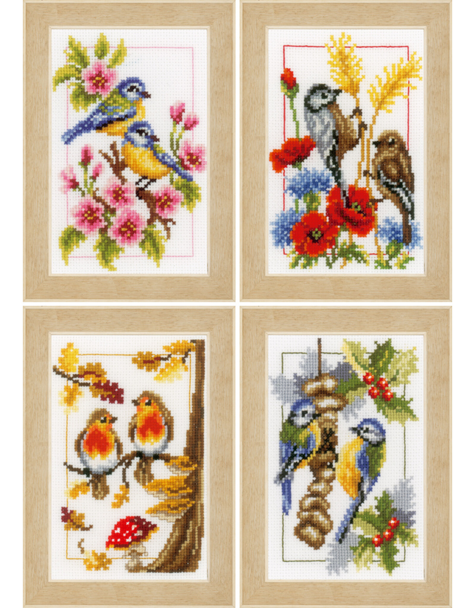 Vervaco Vervaco - Mini Embroidery Kit - 4 Seasons- Design 2