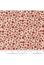Moda Moda Fabrics - Sweetwater - Threads - Buttons Porcelain - 55682-11