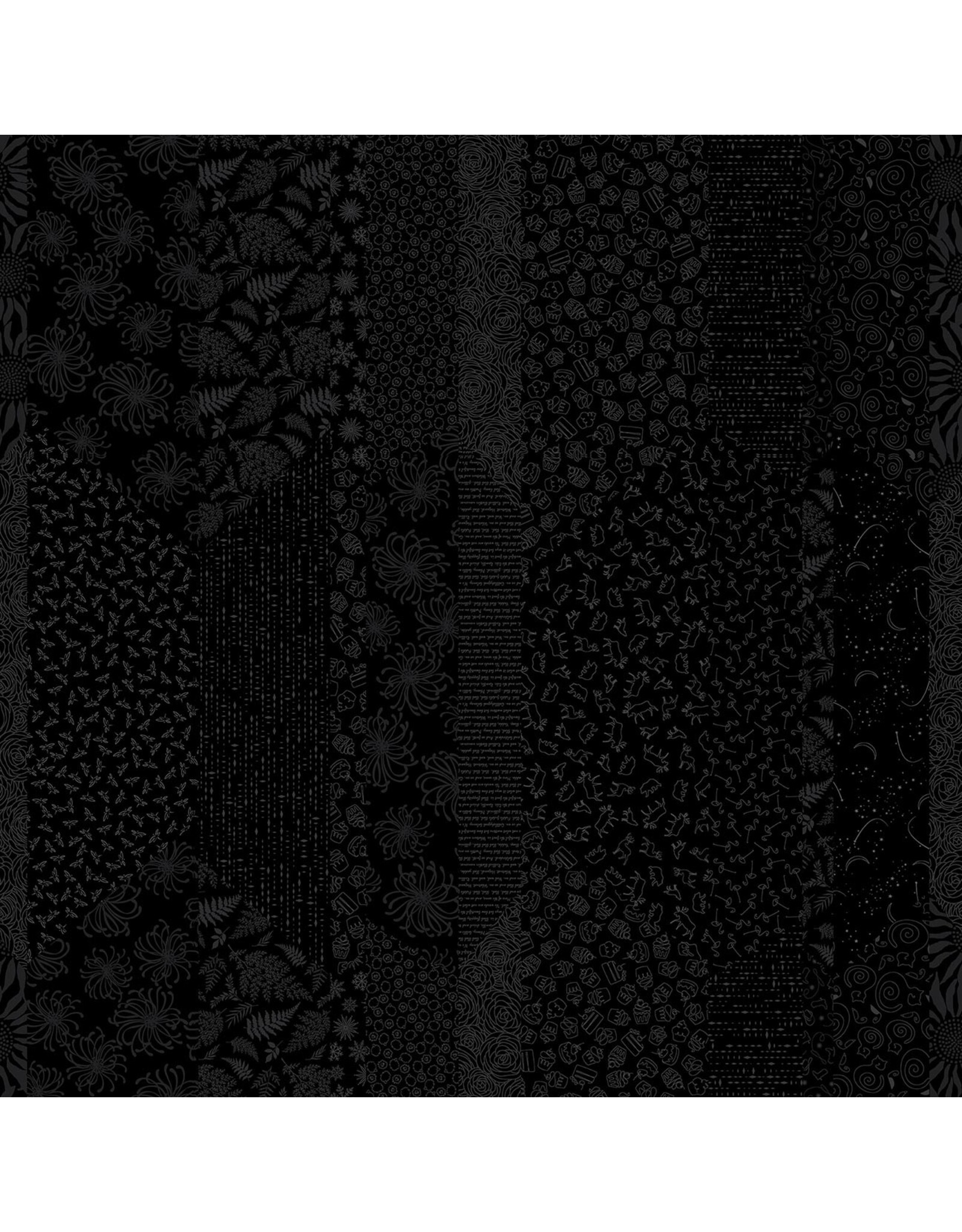 Henry Glass Henry Glass - Back in Black - Scrappy Background - 1622-99B