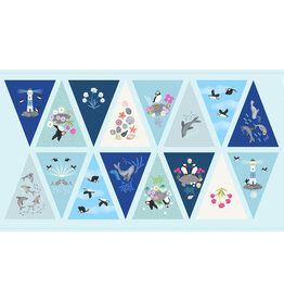 Lewis & Irene Puffin Bay - Bunting panel
