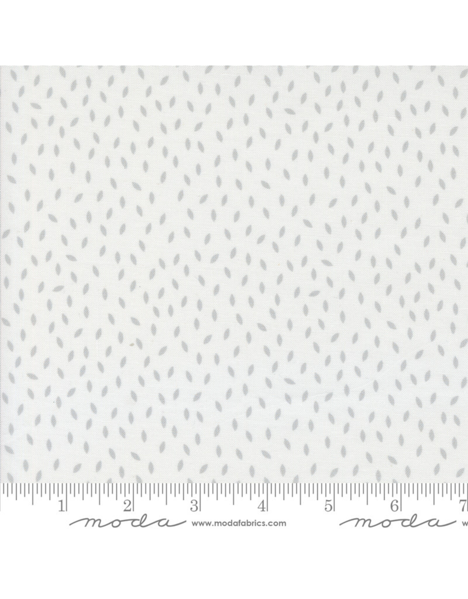 Moda Jen Kingwell - Mixed Bag of Bonbons - Loose leaves White Grey - 18255-11