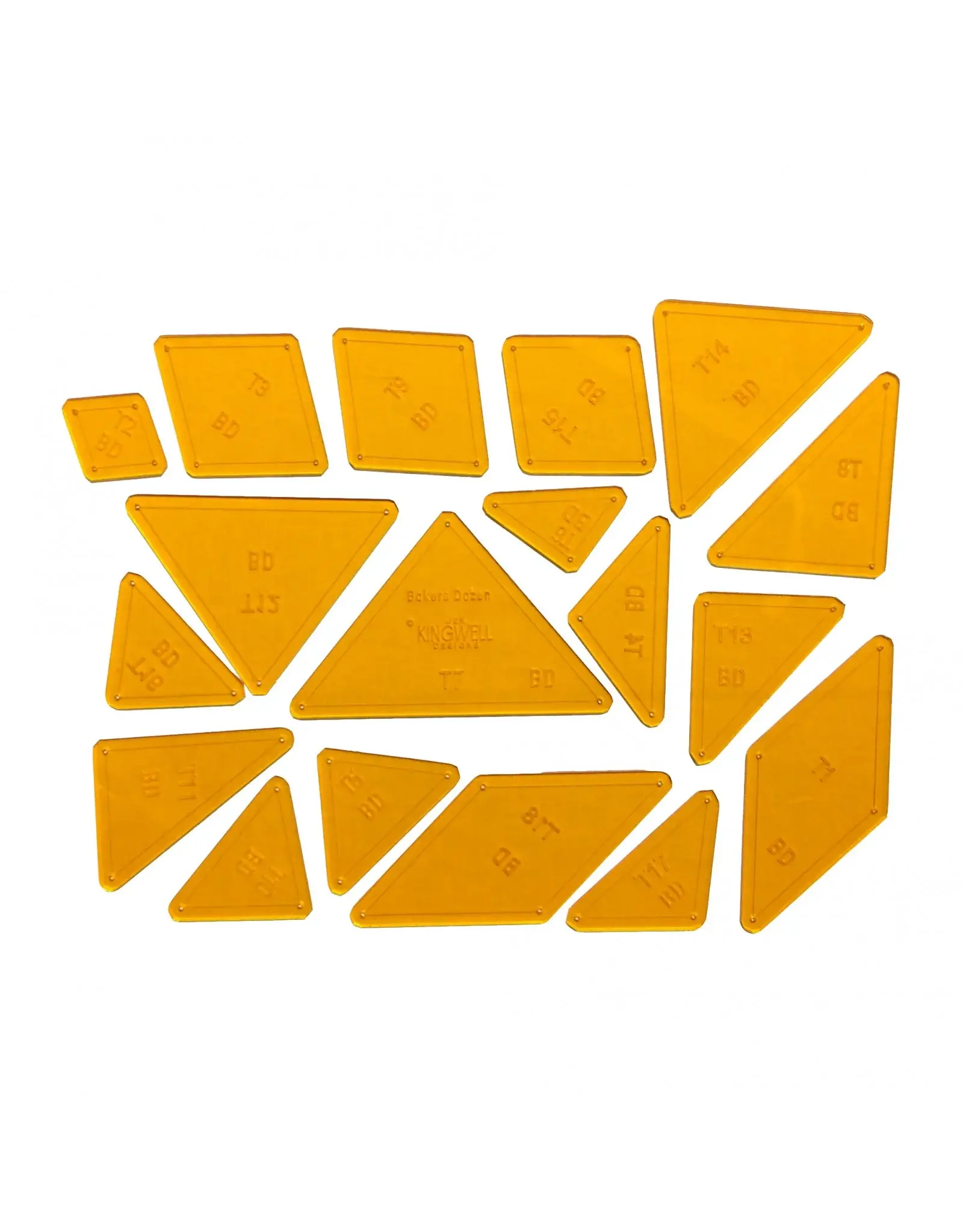 Jen Kingwell Designs Jen Kingwell Designs - Bakers Dozen - Acrylic Templates (ATO)