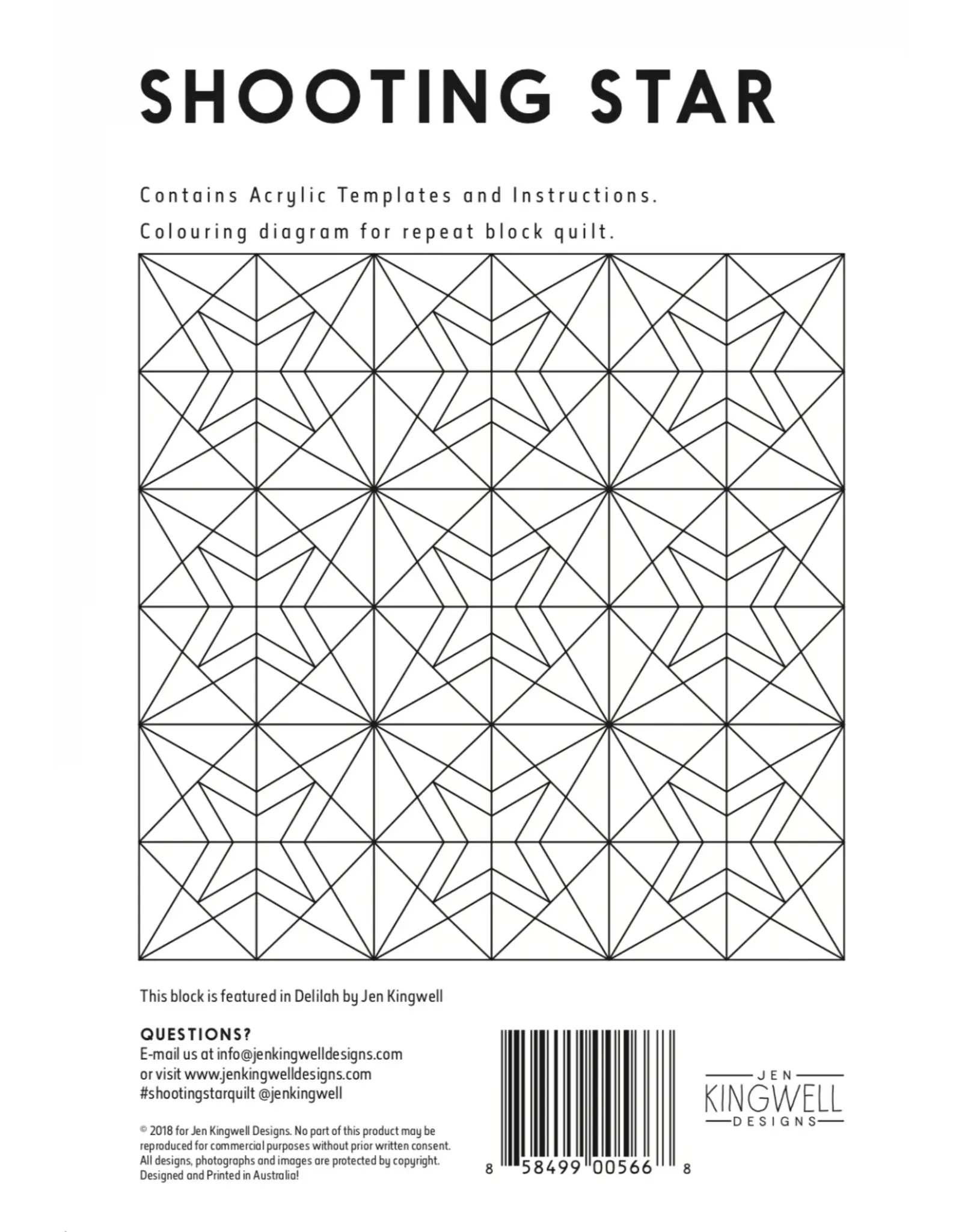 Jen Kingwell Designs Jen Kingwell Designs - Tempter - Shooting Star