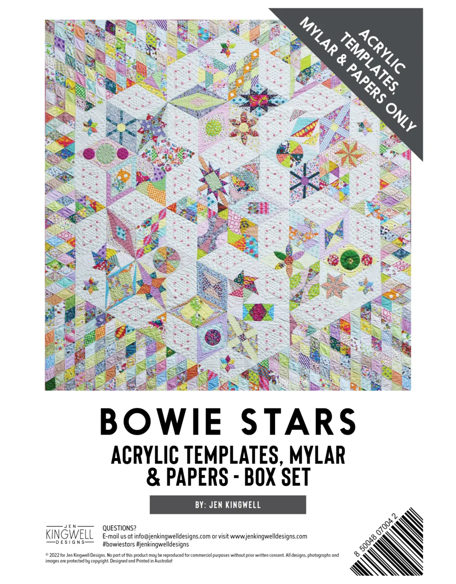 Jen Kingwell Designs Jen Kingwell Designs - Bowie Stars - Template Set (ATO)