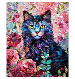 Camelot Gigi in the Garden - Cat Panel