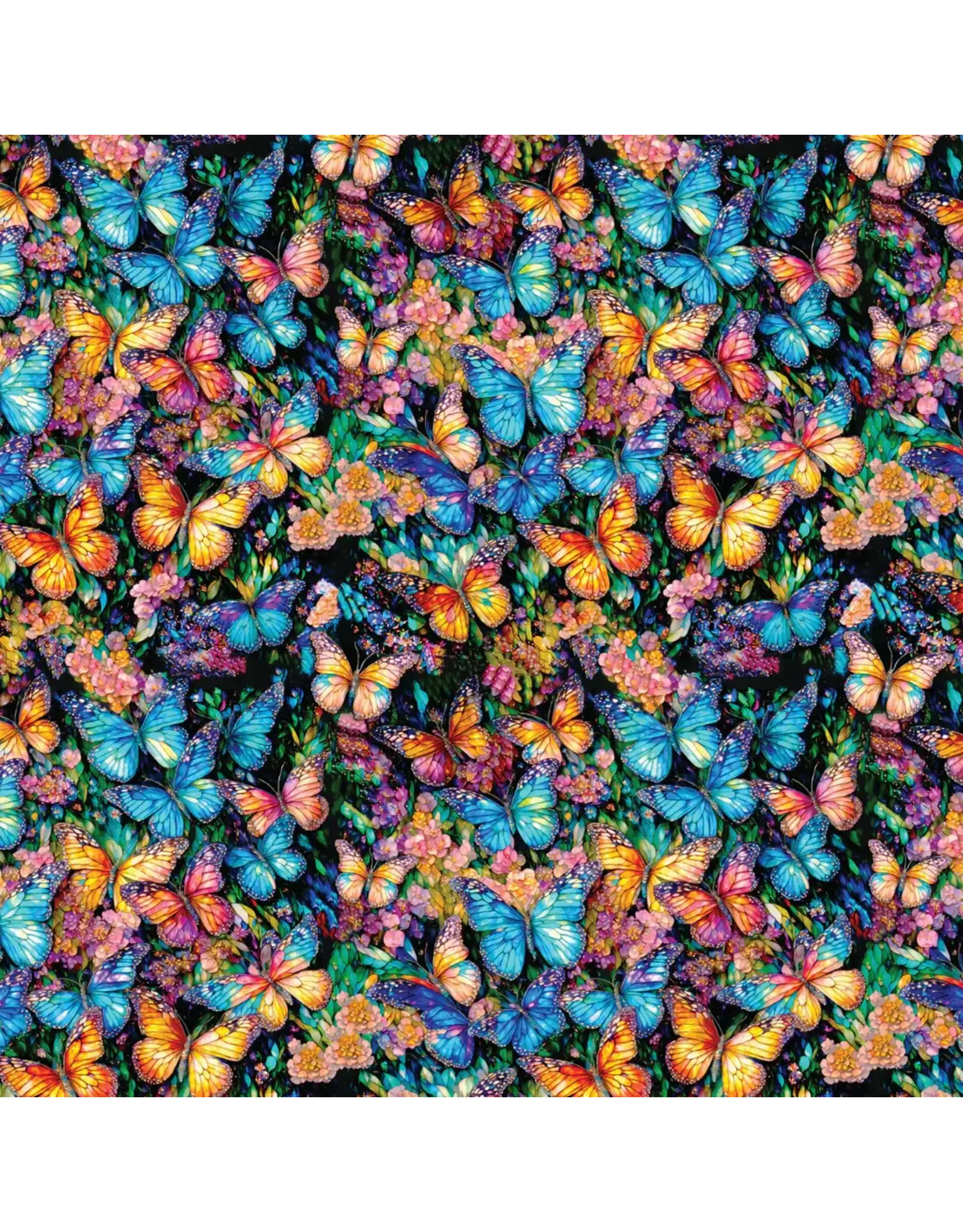 Camelot Gigi in the Garden - Stained Glass Butterflies