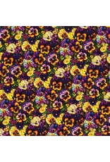 Camelot Camelot Fabrics - Gigi in the Garden - Stained Glass Pansies