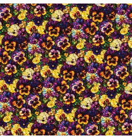 Camelot Gigi in the Garden - Stained Glass Pansies