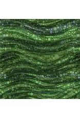 Camelot Gigi in the Garden - Abstract Circles Green