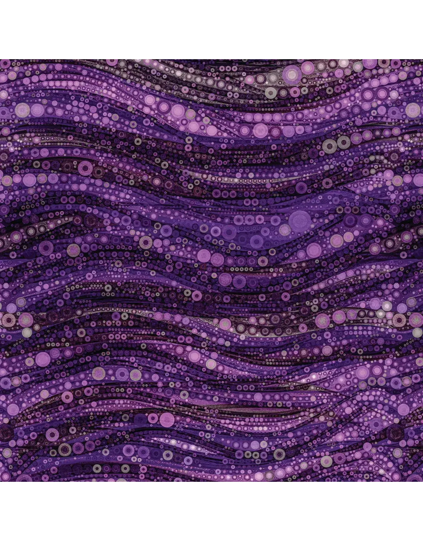 Camelot Camelot Fabrics - Gigi in the Garden - Abstract Circles Purple - 16240102-04