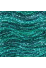 Camelot Camelot Fabrics - Gigi in the Garden - Abstract Circles Teal - 16240105-01