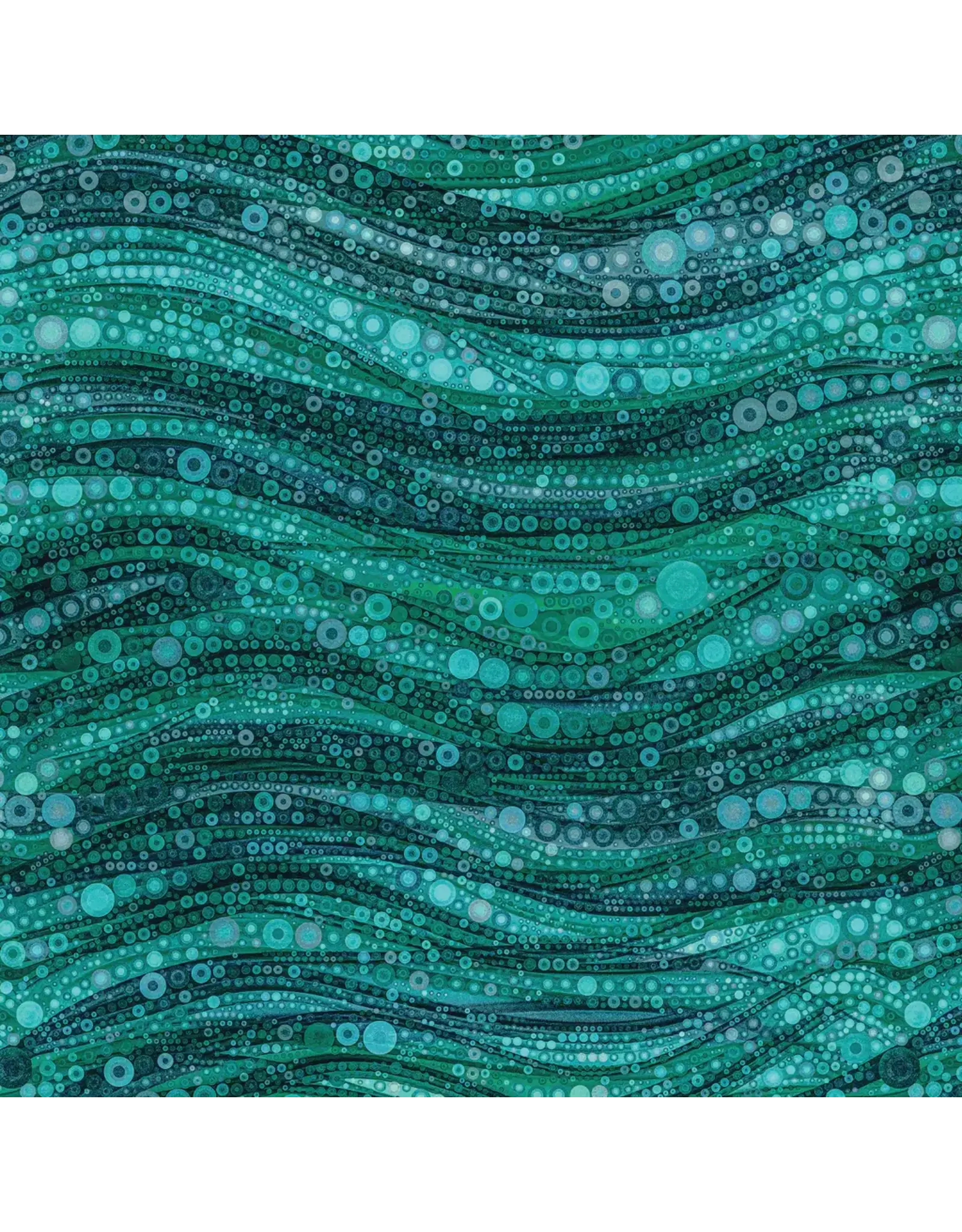 Camelot Camelot Fabrics - Gigi in the Garden - Abstract Circles Teal - 16240105-01