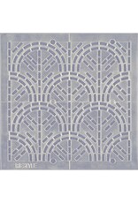 Restyle Sashiko Sjabloon - Seigaiha / Golven