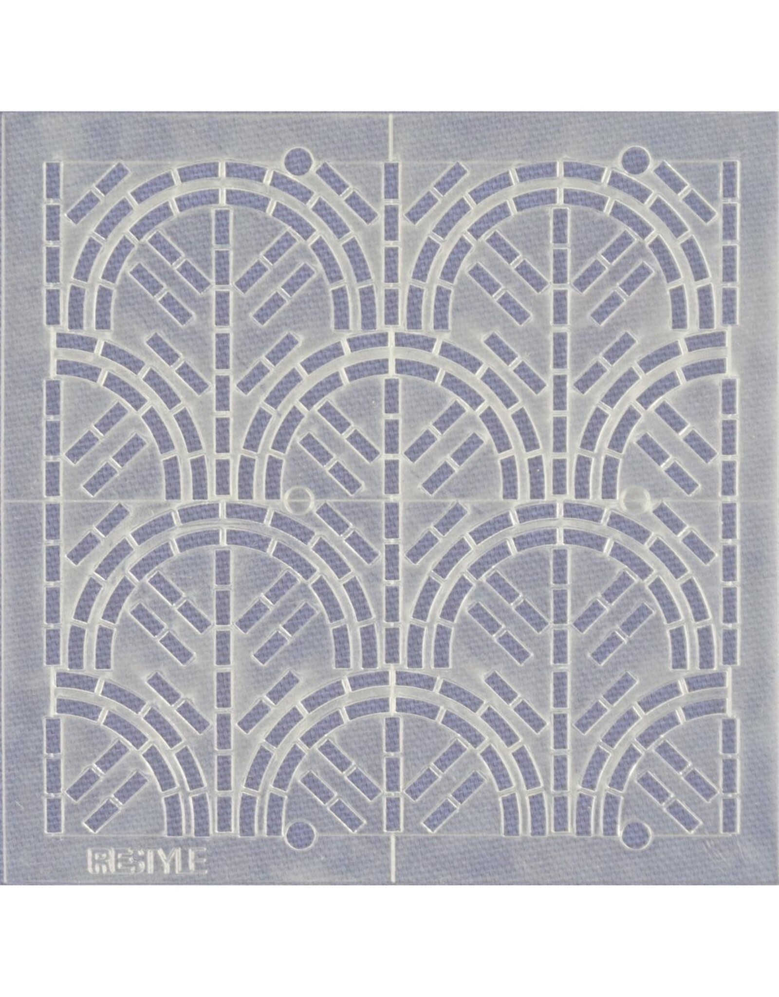 Restyle Sashiko Sjabloon - Seigaiha / Golven