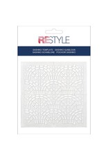 Restyle Sashiko Template - Seigaiha / Waves