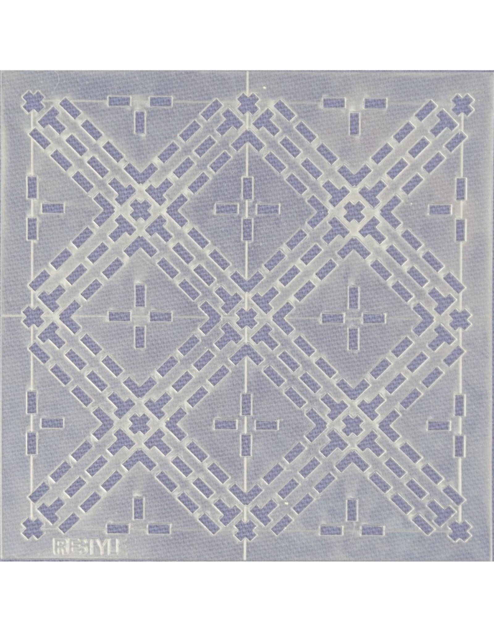 Restyle Sashiko Template - Diamonds