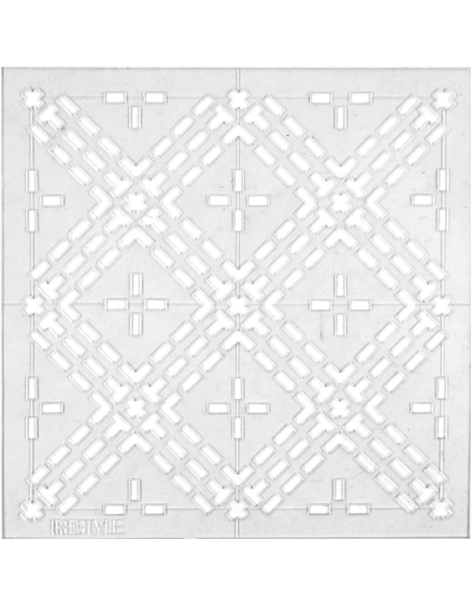 Restyle Sashiko Template - Diamonds