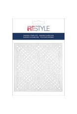 Restyle Sashiko Template - Diamonds