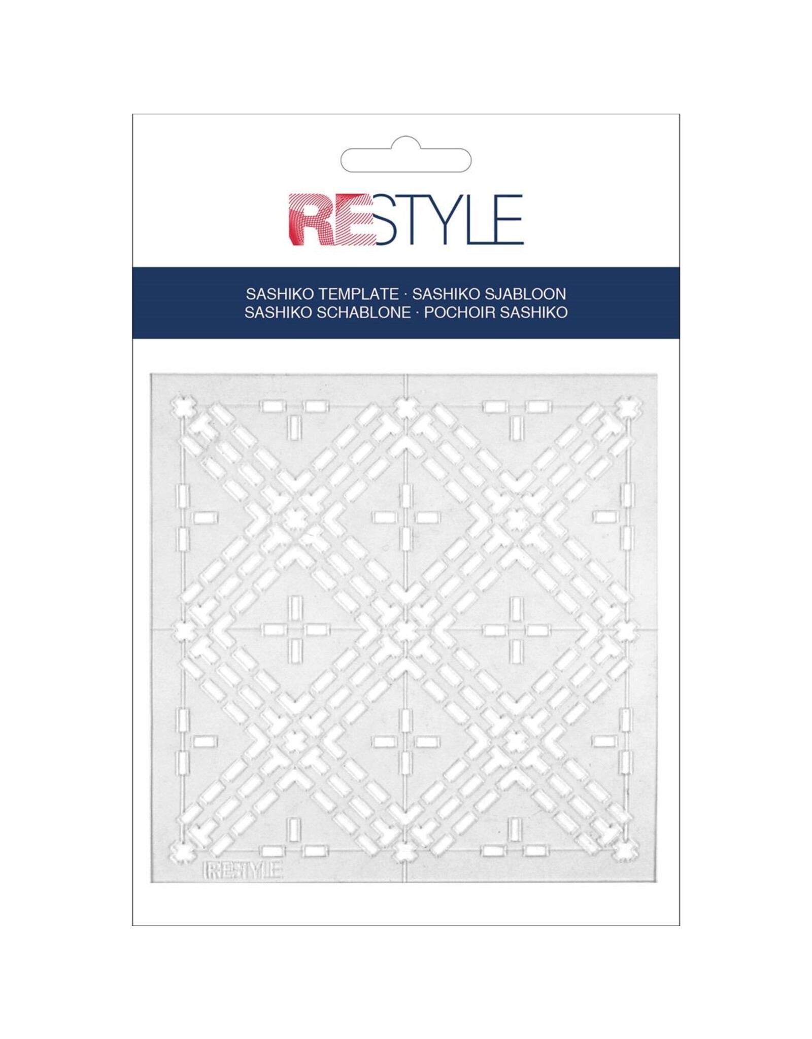Restyle Sashiko Sjabloon - Ruiten